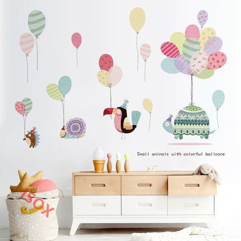 売れ筋がひ贈り物 ルームデコ ウォールステッカー 雑貨 インテリア 壁紙デコ グリーン 子ども部屋 キッズ キュート 風船 アニマル 壁紙シール その他テーブル カラー 1 Color Www Fattoriabacio Com