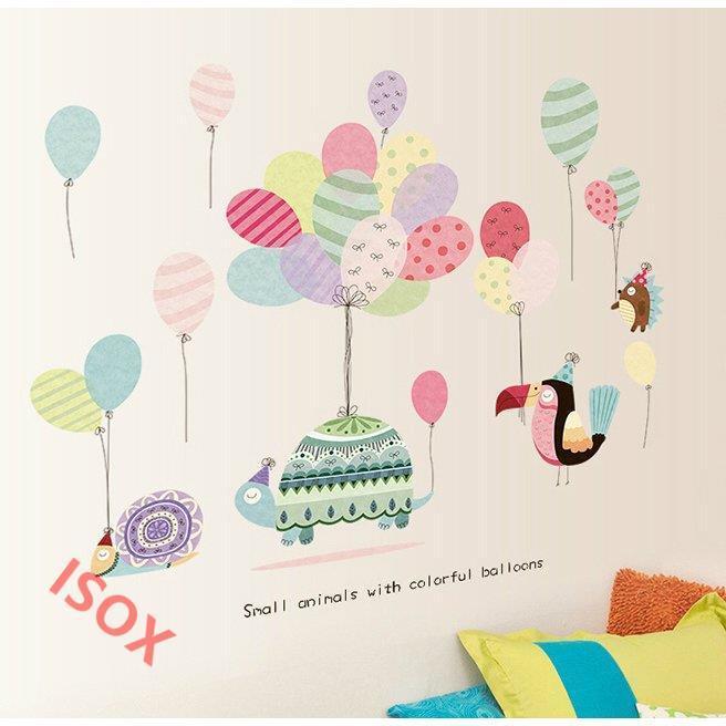売れ筋がひ贈り物 ルームデコ ウォールステッカー 雑貨 インテリア 壁紙デコ グリーン 子ども部屋 キッズ キュート 風船 アニマル 壁紙シール その他テーブル カラー 1 Color Www Fattoriabacio Com