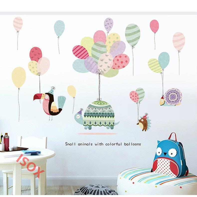 売れ筋がひ贈り物 ルームデコ ウォールステッカー 雑貨 インテリア 壁紙デコ グリーン 子ども部屋 キッズ キュート 風船 アニマル 壁紙シール その他テーブル カラー 1 Color Www Fattoriabacio Com