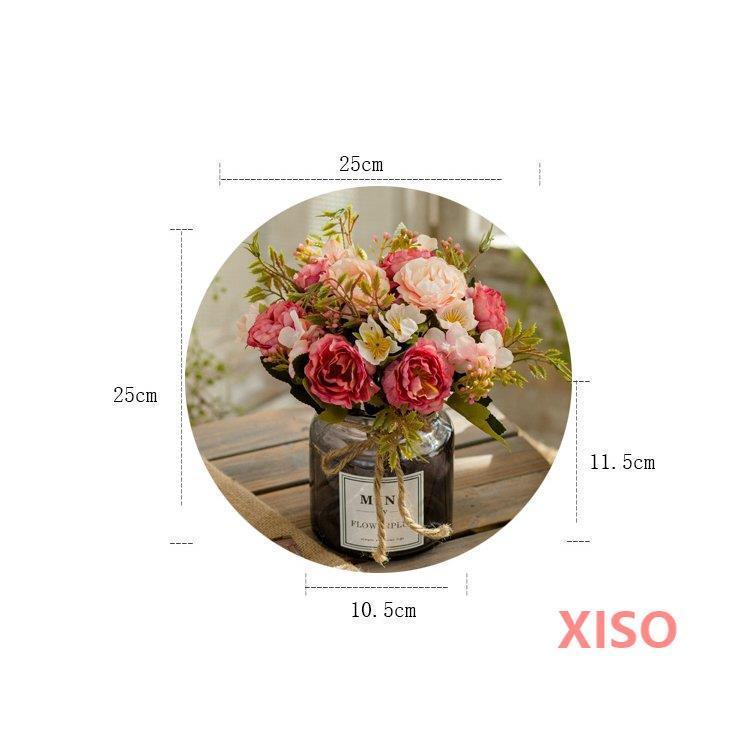 造花 インテリア 花瓶付き フラワーアレンジメント ブーケ パーツ 大きい 仏花 プレゼント ギフト 引越し祝い 結婚祝い 退職祝い Ry26 Xosi 通販 Yahoo ショッピング