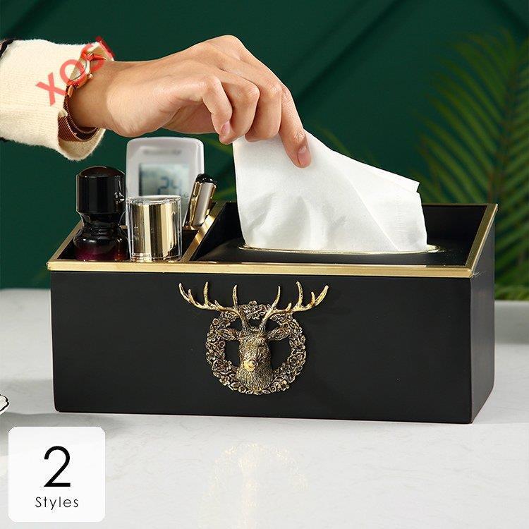 オリジナル リラックスアイテムで癒し空間 ティッシュボックス 小物入れ 鹿 結婚祝い 新築祝い 引越し祝い プレゼント ギフト 多機能 おしゃれ ティッシュケース インテリア雑貨 Www Farmaetxe Com