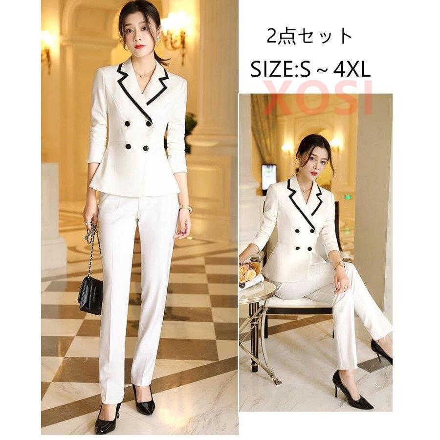 長期在庫品 パンツスーツ セレモニースーツ セットアップ レディース3点セット 代30代40代 事務服 フォーマル 細身シルエット ビジネス 入学式 卒業式 通勤 制服 Ol 通販限定 Www Superavila Com