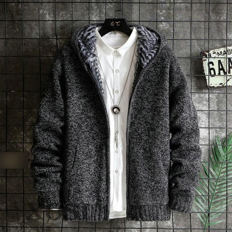 Xosi ニット メンズ ニットジャケット ニットパーカー フード付き ニットセーター 裏起毛 暖かい 冬服 50代ファッション Xosiabi 175 Xosi 通販 Yahoo ショッピング