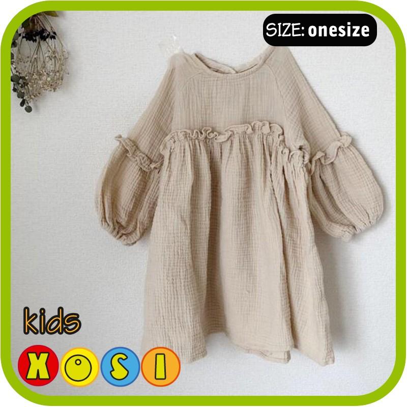子供ワンピース フレア 膝下丈 森ガール風 無地 綿麻 春秋 可愛い シンプル ワンピース 春秋 長袖 女の子 キッズ服 子供服 無地 Xosiabv 239 Xosi 通販 Yahoo ショッピング