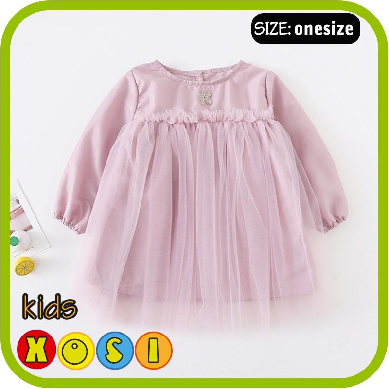 ワンピース 刺繍付き キッズワンピース キッズ服 子供服 韓国子供服 フォーマル服 フレア 紗 姫風 無地 女の子 長袖 ベビー服 赤ちゃん服 ベビー服 春秋 Drrayyoong Com Au