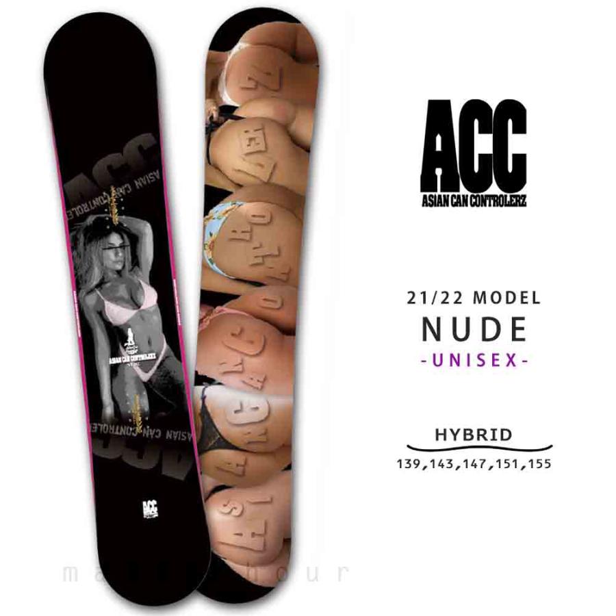ACC スノーボード 板 メンズ レディース 単品 2022 エーシーシー NUDE 