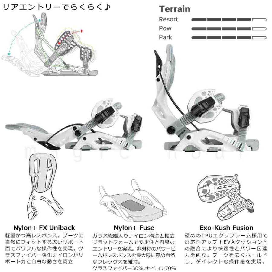 FLOW スノーボード ビンディング ホワイト/レッド　Lサイズ NIDECKER（ナイデッカー） 予約商品 スノーボード ビンディング