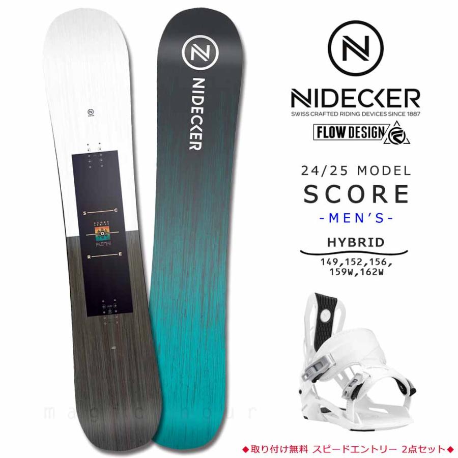 NIDECKER スノーボード 板 メンズ 2点 セット ナイデッカー NIDECKER スノーボード 板 メンズ 2点 セット ナイデッカー