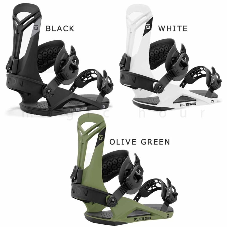 スノーボード ビンディング スノボー バインディング メンズ UNION ユニオン FLITE PRO ボード 24-25 グラトリ ブラック ホワイト 緑 板と同時購入で取付無料 | UNION BINDING | 04