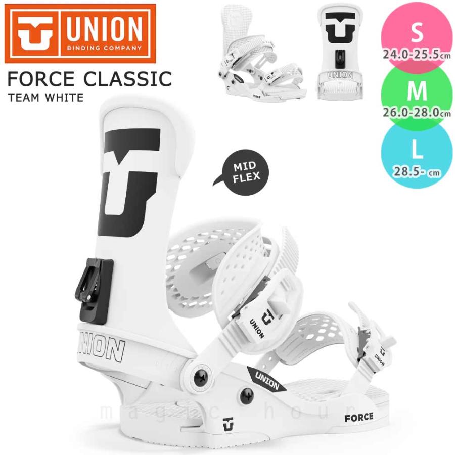 ◇ スノボ バインディング UNION [M/L] ホワイト スノーボード
