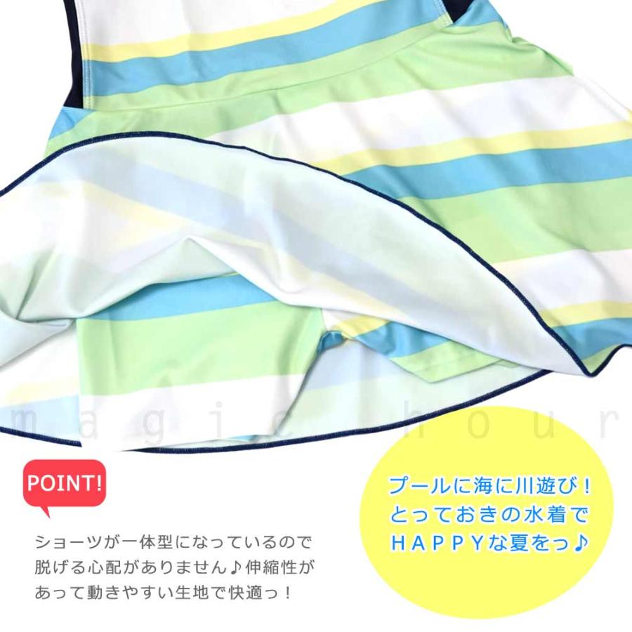 水着 キッズ 子供 女の子 スイムウェア ブランド ワンピース ガールズ ジュニア 女子 かわいい オールインワン 子ども 120 130 140 お洒落 緑 ピンク | CONVERSE | 02