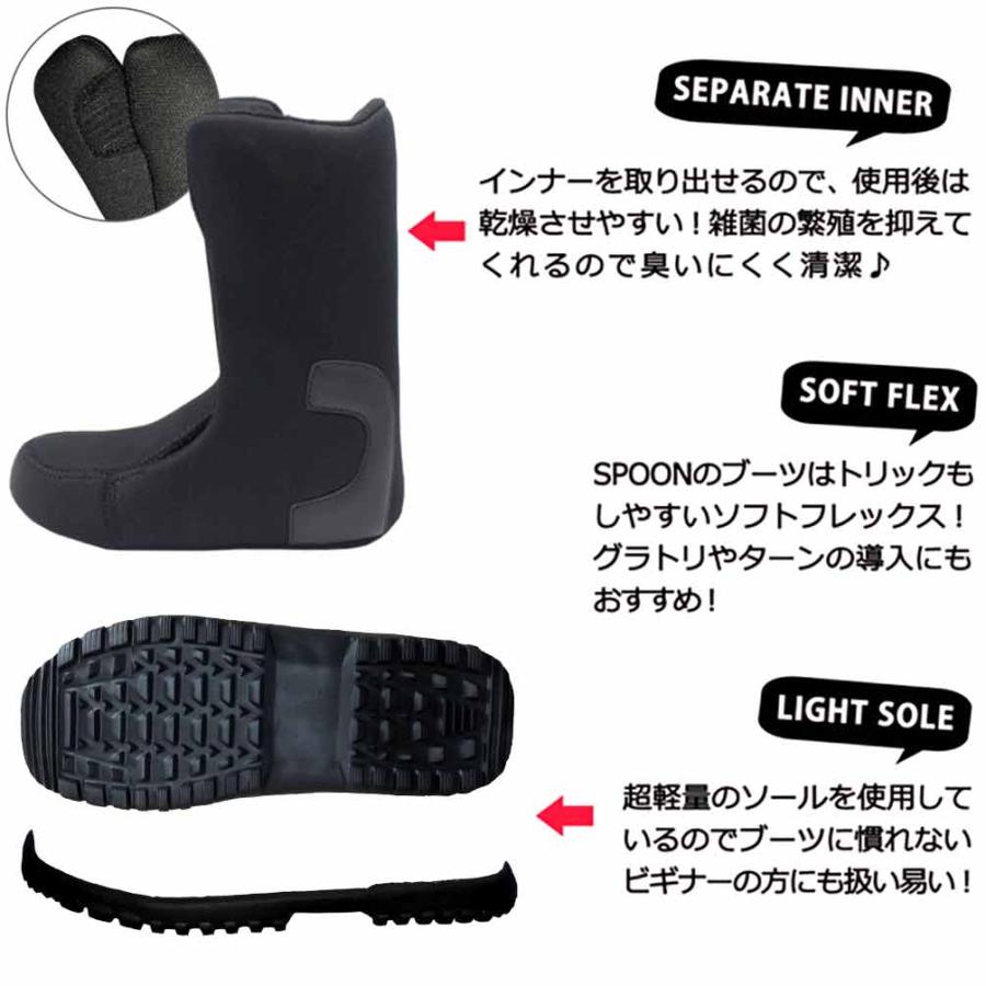 SPOON（スプーン） スノーボード ブーツ ダイアル式 メンズ レディース