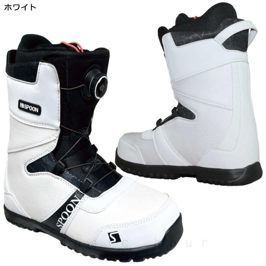 スノーボード ブーツ ダイヤル ホワイト 26.5～27cm ＊新品訳あり＊ SPOON（スプーン） スノーボード ブーツ ダイアル式 メンズ レディース