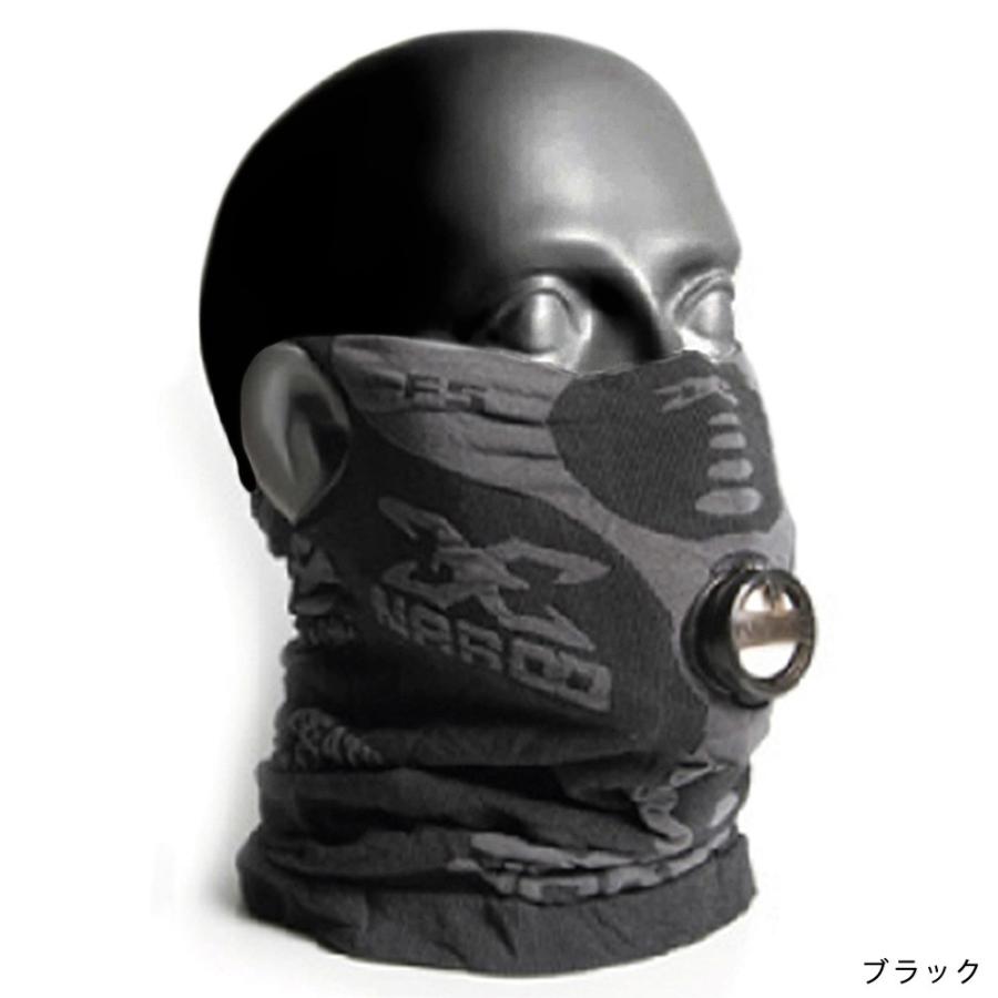 フェイスマスク メンズ レディース 高性能フィルター付きマスク ネックウォーマー NAROO MASK ナルーマスク UV PM2.5対策 バイク スノボ サバゲー 花粉症 NAR-F5｜xover-int｜04