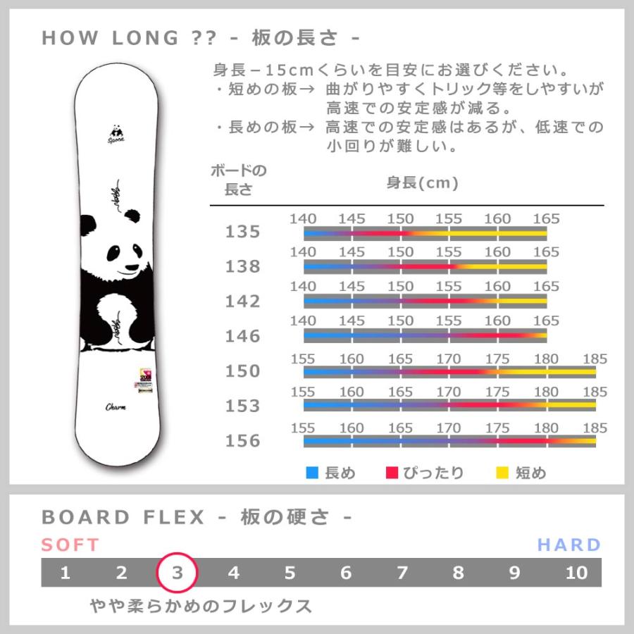 スノーボード 板 メンズ レディース SPOON スプーン CHARM スノボー 初心者でも簡単 イージー キャンバー ボード 軽量 ソフトフレックス 大人 カワイイ｜xover-int｜03