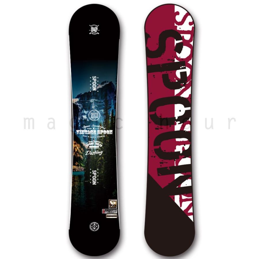 お得 スノーボード 板 メンズ レディース 単品 Spoon スプーン Destiny スノボー 初心者 グラトリ ダブルキャンバー ボード ツインチップ 軽量 パーク かっこいい スノーボード用品