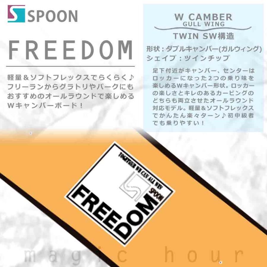 SPOON（スプーン） スノーボード 板 ダブルキャンバー 2点 セット