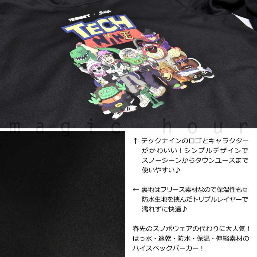 TECHNINE スノーボード パーカー スノボー 撥水 ウェア TECHNINE スノーボード パーカー スノボー 撥水 ウェア