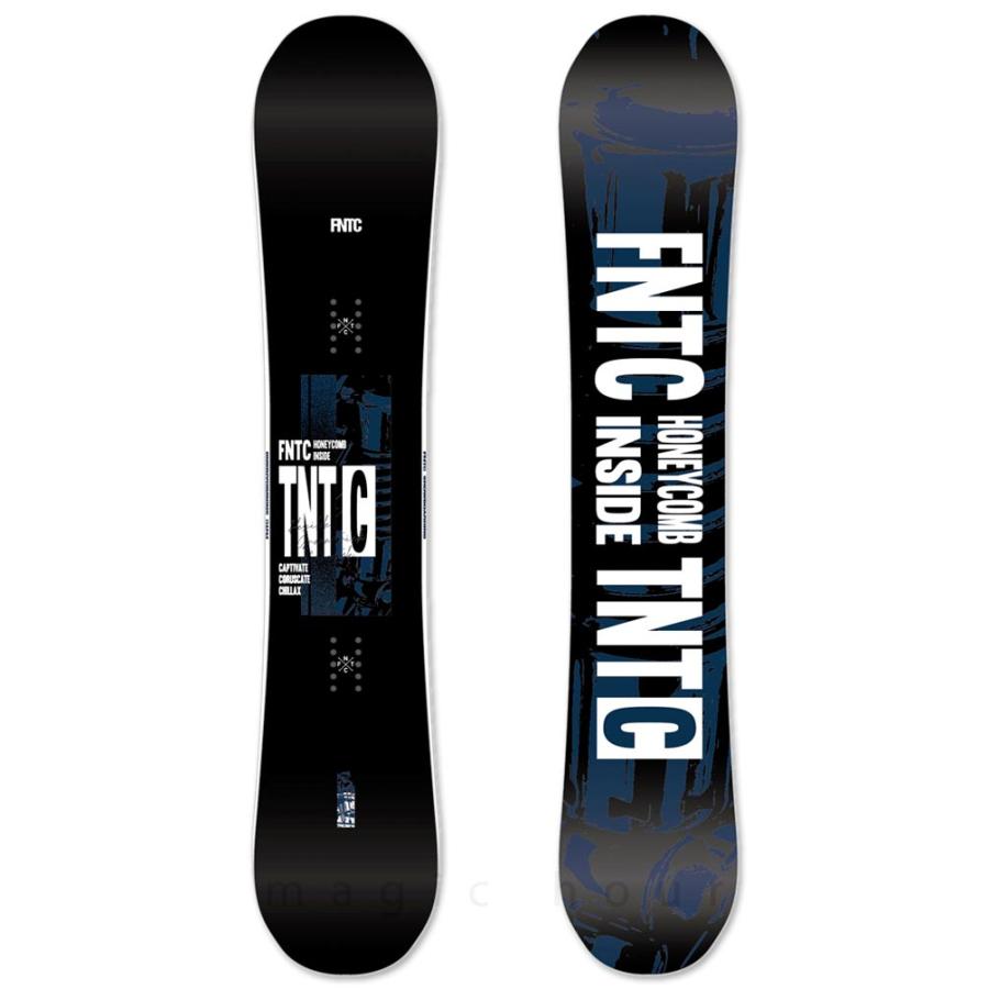 FNTC スノーボード ブラック・ホワイト sees_24tntr-bw