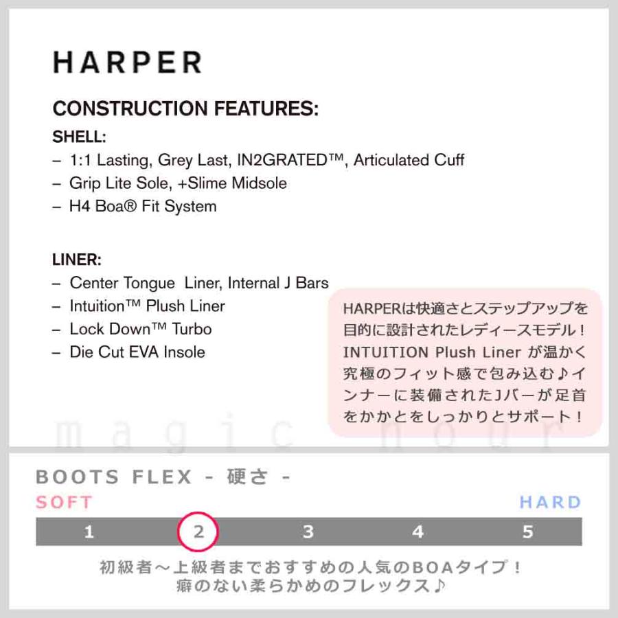 BOA RIDE HARPER ダイヤル式 24cm 黒　ライド RIDE Harper Snowboard Boots 2025 | RIDE Snowboards