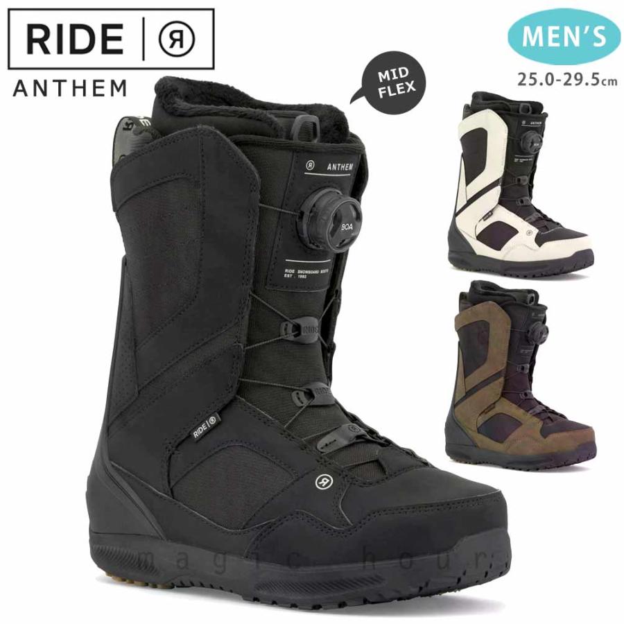RIDE ANTHEM スノーボードブーツ BOA 26cm スノーボード ブーツ BOA メンズ RIDE ライド ANTHEM ダイヤル