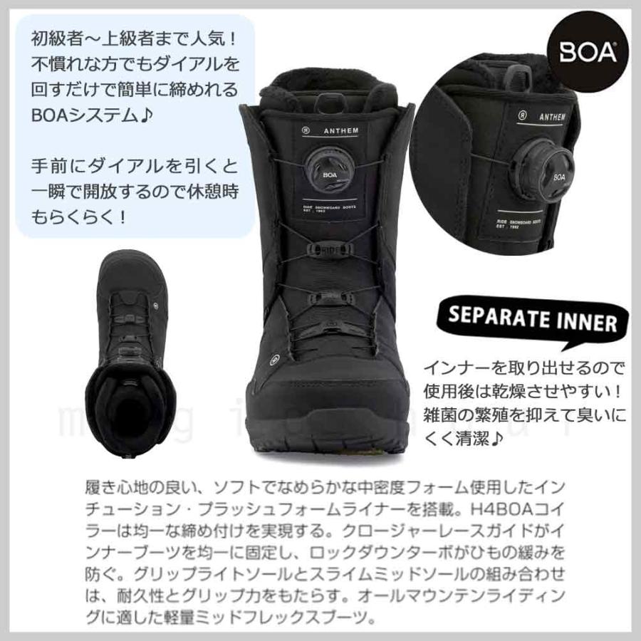 スノーボードブーツ　RIDE　ライド　ANTHEM　BOA　26㎝ スノーボード ブーツ BOA メンズ RIDE ライド ANTHEM ダイヤル