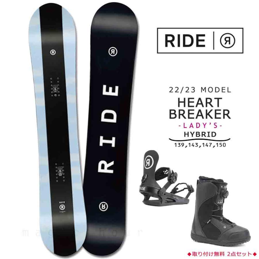 RIDE × RIDE レディース　スノーボードセット　板　143 ブーツ無し RIDE × RIDE レディース スノーボードセット 板 143 ブーツ無し