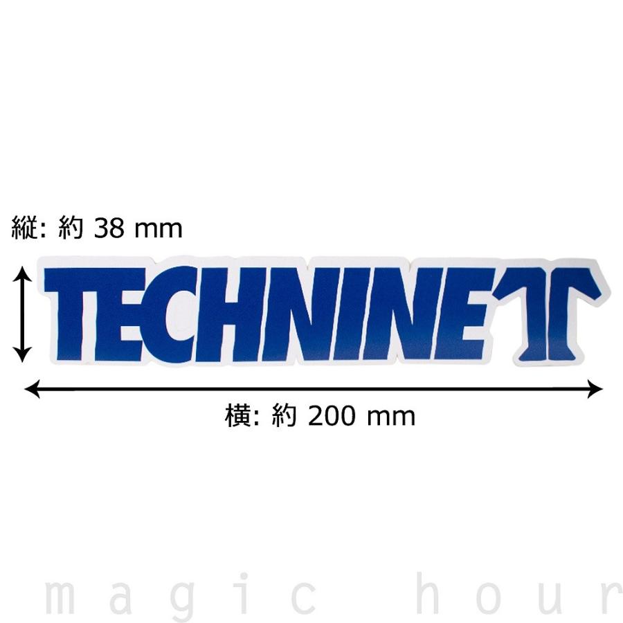 送料無料 Technine テックナイン ステッカー 独特な ロゴ T9 Sticker Technine かっこいい ブランドおしゃれ