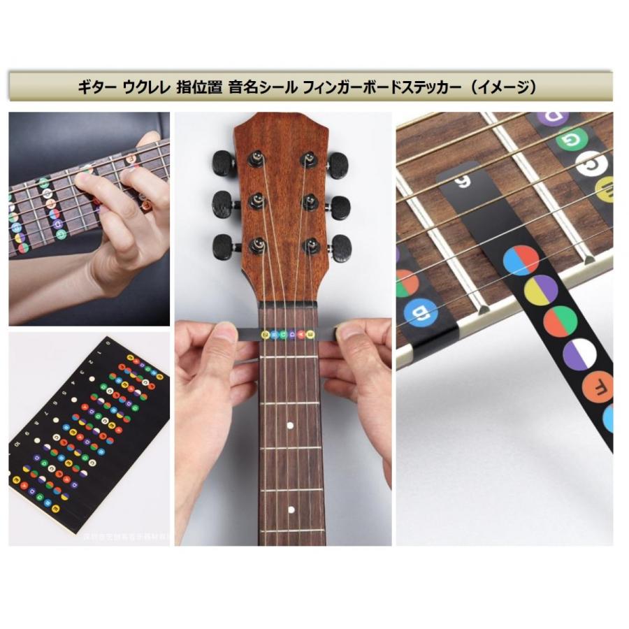 ギター 音名 スケール コード シール 指板 フレットボード 上達