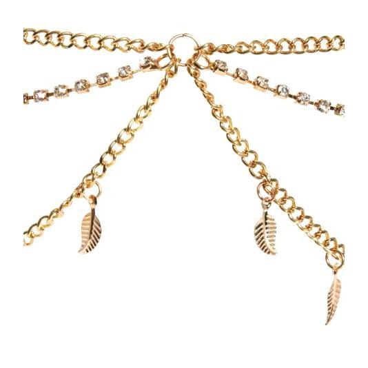 チェーン ティアラ ボディチェーン シャイニング ヘア ジュエリー ヘア