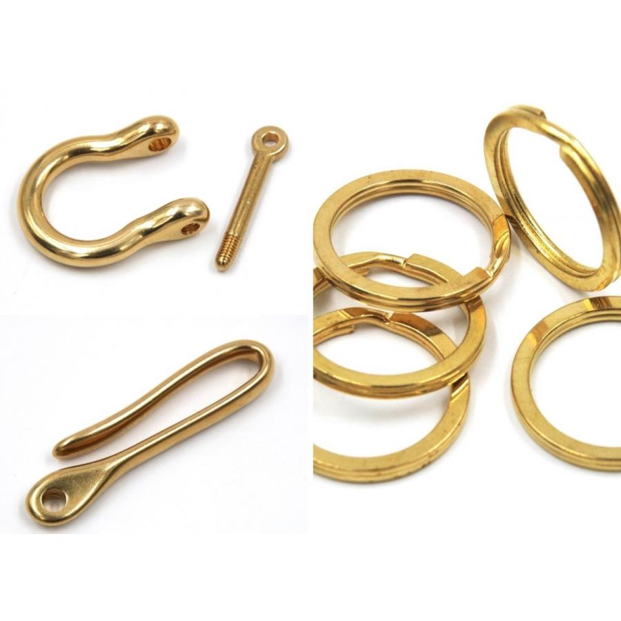真鍮 ブラス ツリバリ フック ベルトループ 吊り下げ ホルダー キーリング キーホルダー キーチェーン 黄銅L | ブランド登録なし | 06