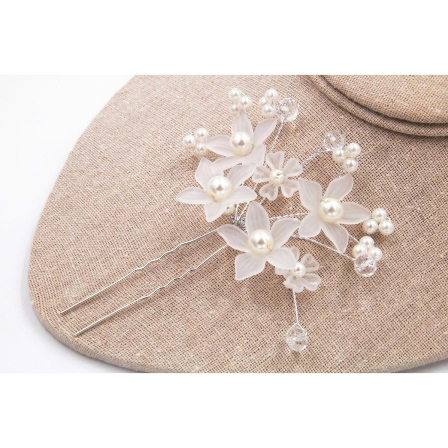 パール 髪飾り ヘッドドレス ウェディング 結婚式 ブライダル ラプンツェル コーム ティアラ かんざし ヘアアクセサリー 髪留め フォーマル | ブランド登録なし | 04