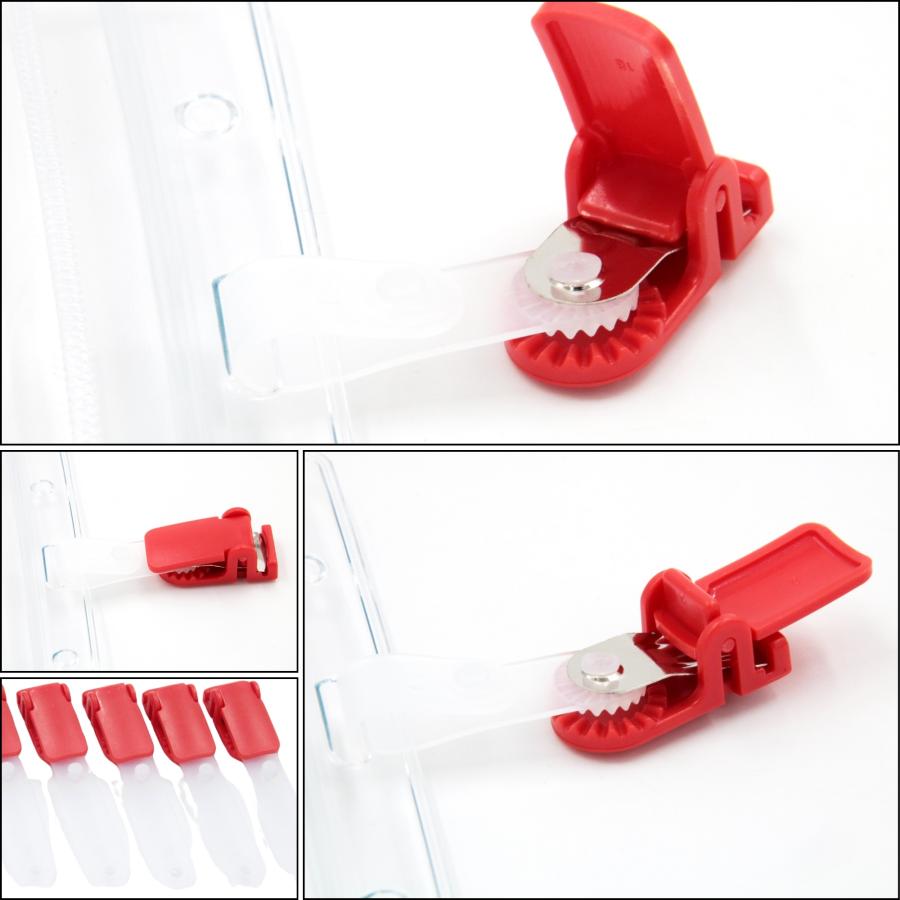 名札クリップ バンドクリップ ネームホルダー 移動ポケット IDカード