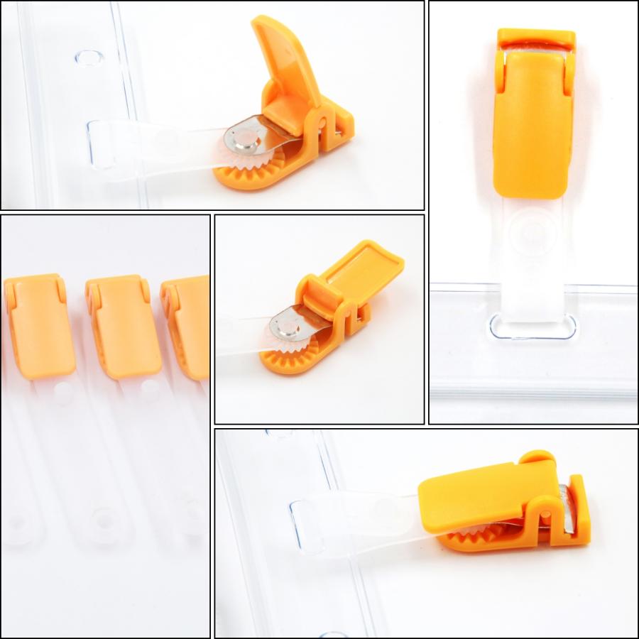 名札クリップ バンドクリップ ネームホルダー 移動ポケット IDカード