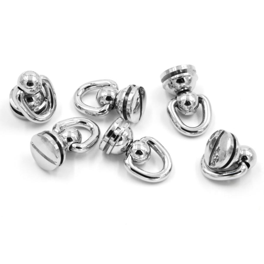 丸カン 回転式 ドロップハンドル トチカン レザークラフト 真鍮 ブラス