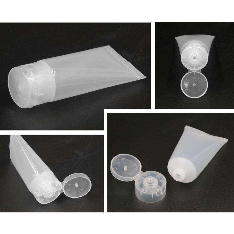 チューブ 小分け 詰め替え フロスト ボトル 容器 ワンタッチキャップ