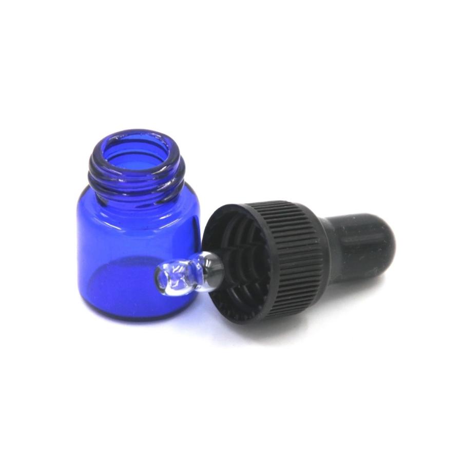 アロマ スポイト遮光瓶 アロマオイル 遮光瓶 保存 容器 小分け 詰め替え 香水 ボトル 藍色1ml 18本｜xpdesign｜04