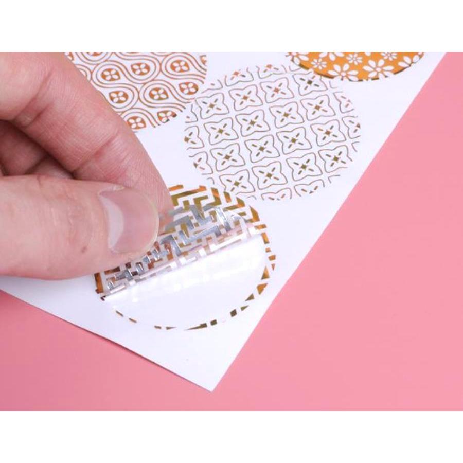 透明 ゴールド 封印 封かん シール 模様 ギフトシール 招待状 案内状