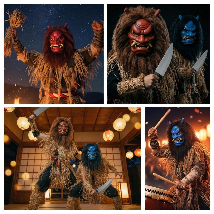 1st century toys 生剝鬼王 鬼 オニ なまはげ 2023年 ナマハゲ赤）（ナマハゲ青） ナマハゲ なまはげ 鬼面 お面 鬼 赤鬼 青