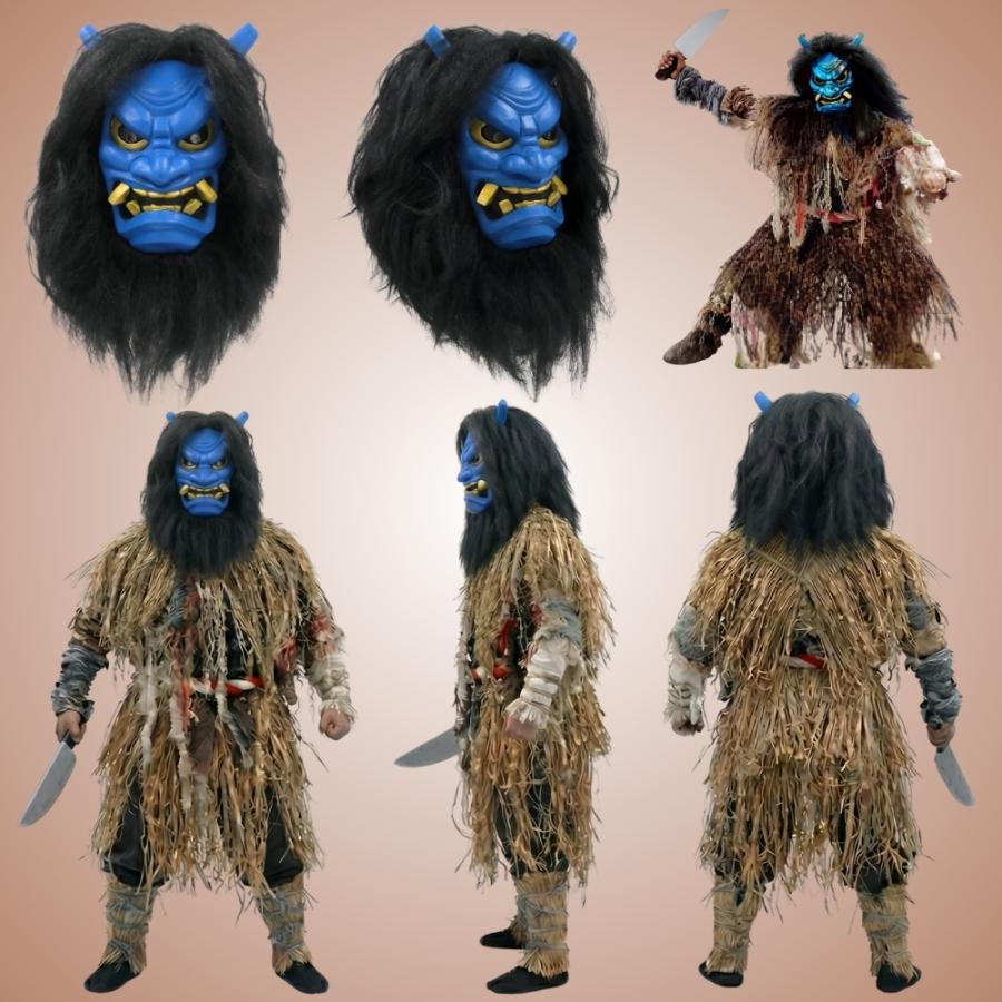 ナマハゲ赤）（ナマハゲ青） ナマハゲ なまはげ 鬼面 お面 鬼 赤鬼 青