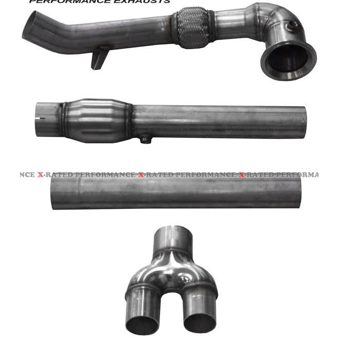 アウディ TT クワトロ 8J 2012-2013 エキゾーストパイプ ターボダウン
