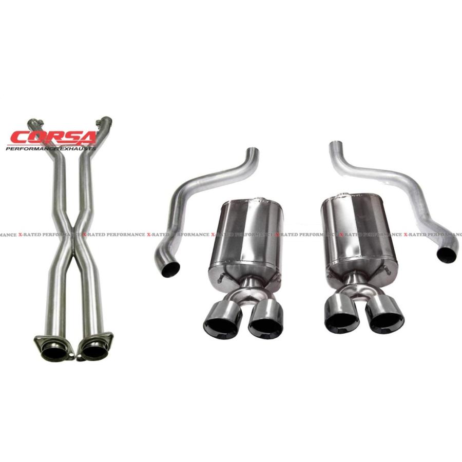 コルベットC6用マフラー シボレー コルベット C6 2009-2013 エキゾーストシステム マフラー : X