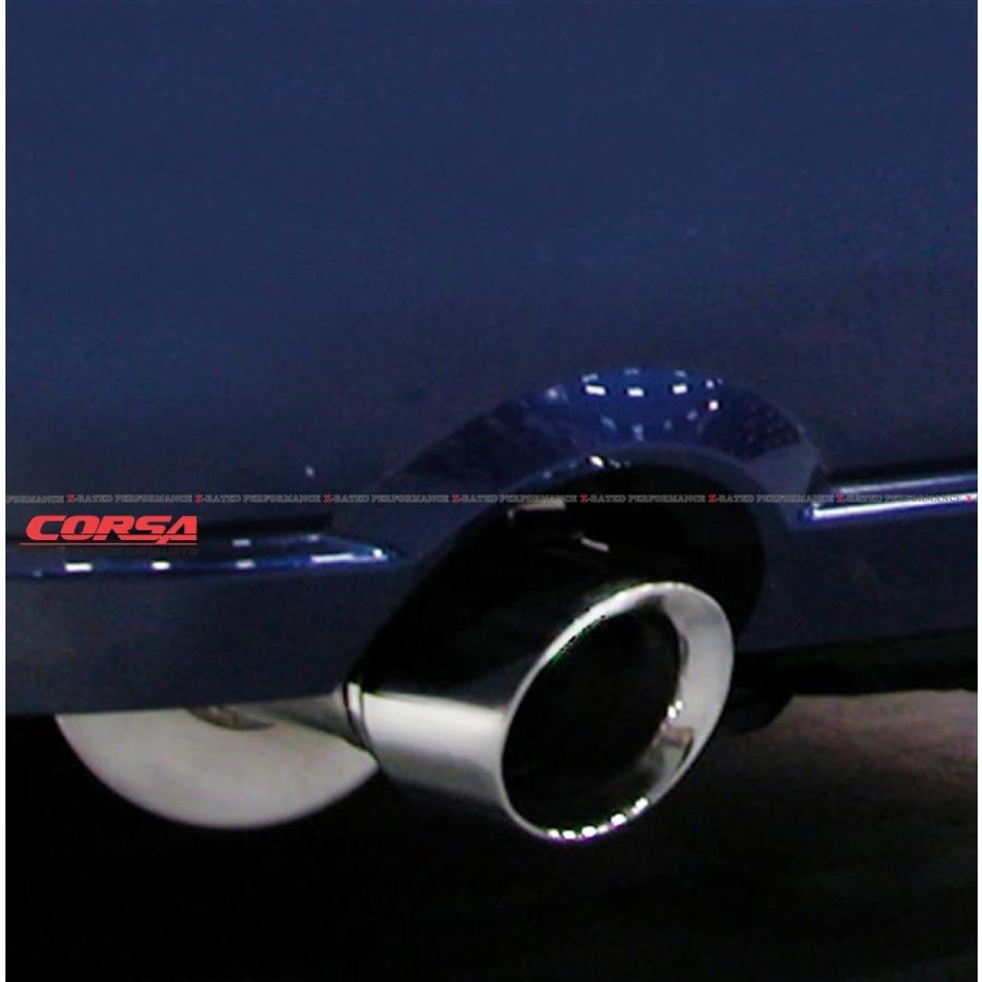 マスタング CORSA ブラックチップ スポーツエキゾースト 2005〜2010 フォード マスタング 2005-2010 エキゾーストシステム マフラー : X