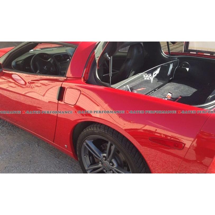 シボレー コルベット C6 クーペ ウィンドディフレクター LED 