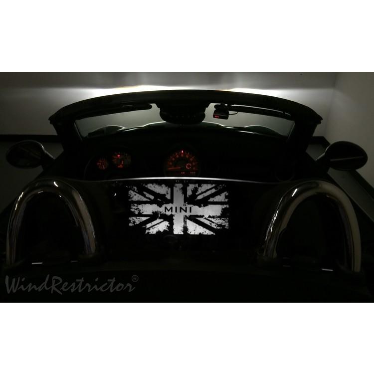 ミニクーパー ロードスター ウィンドディフレクター LED 