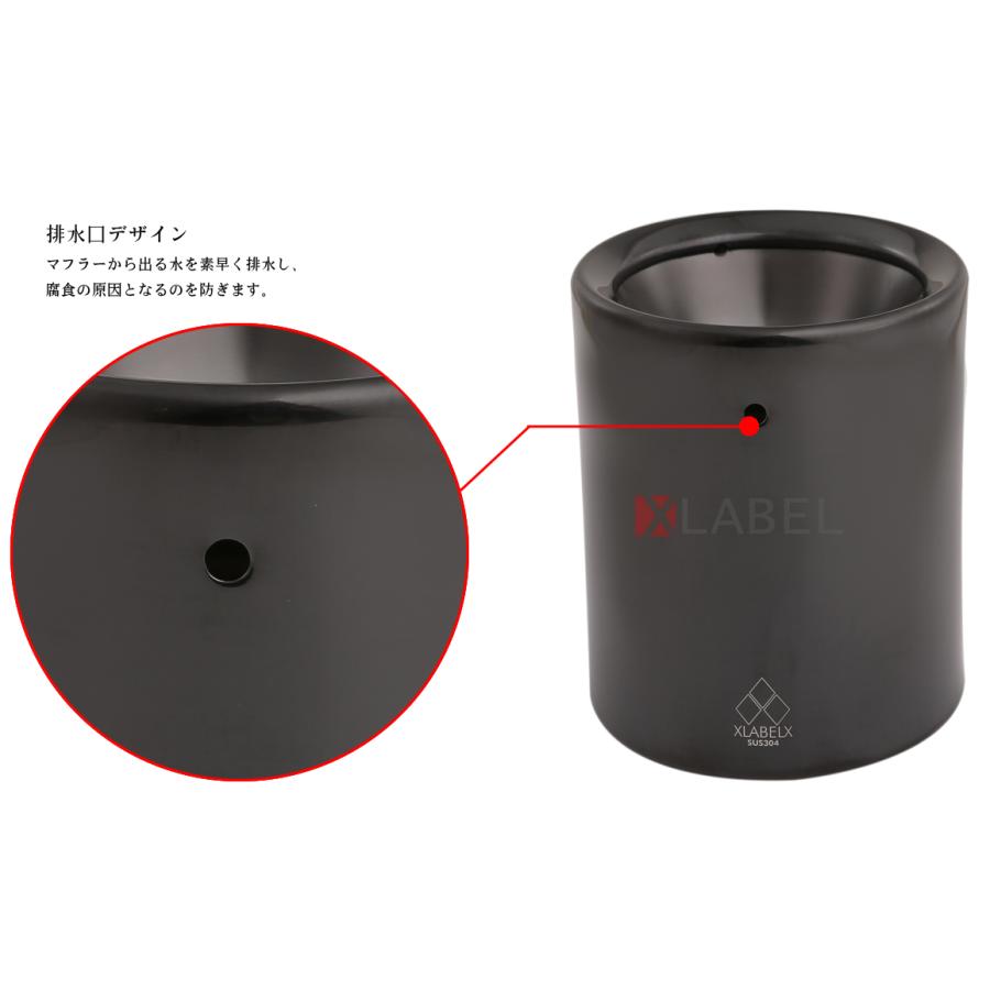 【直接・引取限定】GJ アテンザ　DAMD マフラー　カッター アテンザ GJ系 マフラーカッター ドームタイプ 90mm シルバー 2