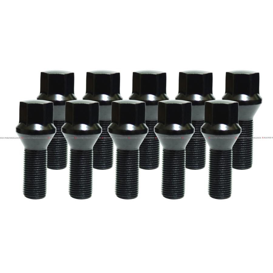 BBS製　ホイールボルト20本セット　M14×P1.25 マックガード付　BMW BMW用ホイールボルト M14-P1.5/P1.25 テーパー ブラック