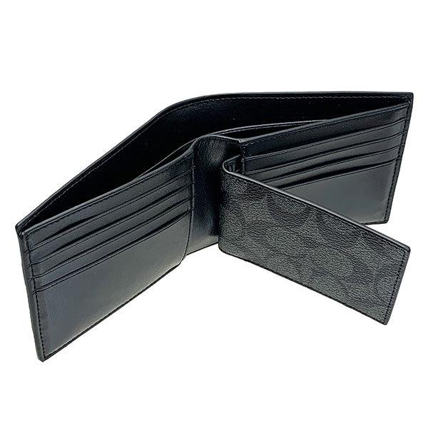 Coach Monogram Leather PVC Clothing Folding Wallet Logo (67630 )