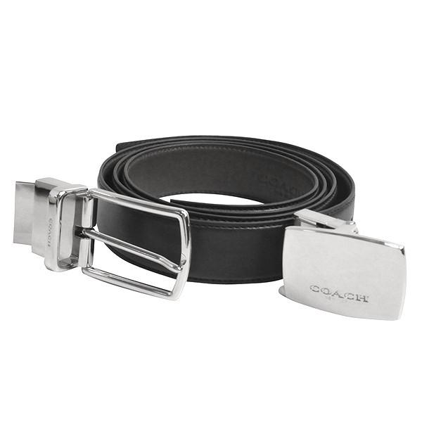 【もんちゃん】COACH 新品未使用 箱入り ベルトF65185 COACH（コーチ） 送料無料 小物 ベルト メンズ レザー ベルト 専用BOX