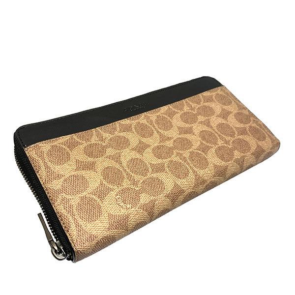 COACH 送料無料 コーチ 財布 メンズ 長財布 シグネチャー トラベル 